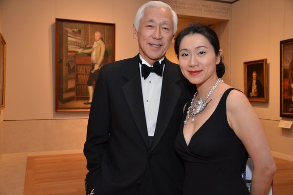 Oscar Tang, with wife Agnes Hu-Tsang, 
