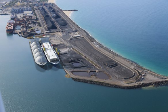 Squadron’s LNG import facility is being built at a former coal terminal at Port Kembla.