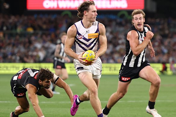 Matt Johnson is developing into the midfielder Fremantle hoped he would.