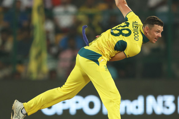 Josh Hazlewood conceded just three and a half runs an over.