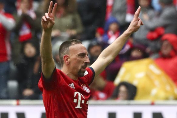 Open mind: Departing Bayern Munich great Franck Ribery said money would not dictate his next move - but it will not be to the Wanderers.