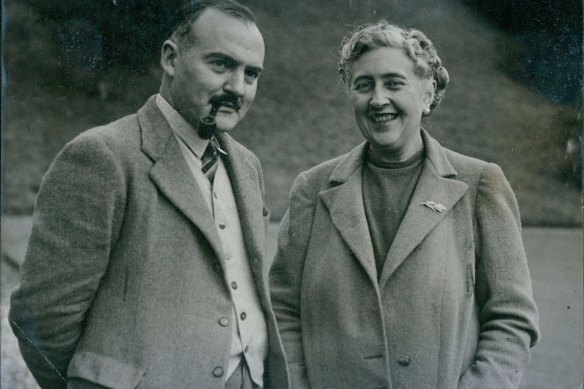 Agatha Christie seen in 1946 with her husband, Max Mallowan, whom she married after her first marriage collapsed.