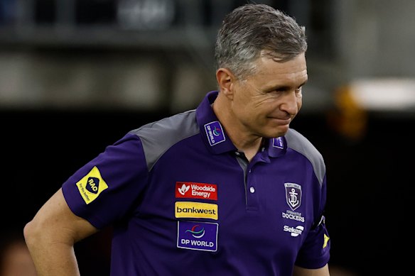 Dockers coach Justin Longmuir.