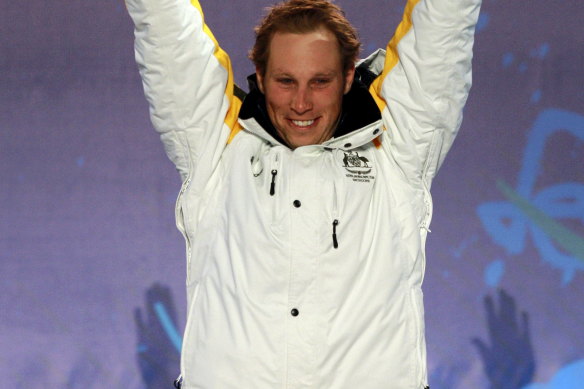 Cameron Rahles-Rahbula collecting his bronze medal at the Paralympics.
