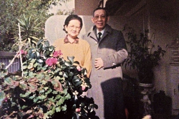 Dao’s grandmother, Thi Trinh Thuc Đào, and grandfather in Nice, France in the 1990s.