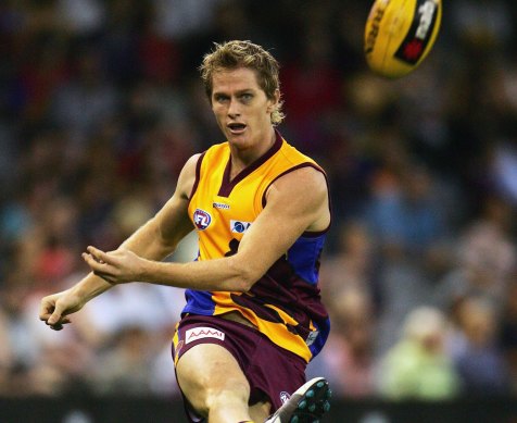 Troy Selwood in 2006 during one of his 75 games for the Lions.