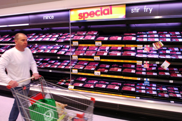 Supermarkets have been slow to respond to plummeting livestock prices. 