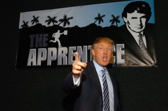 Donald Trump on The Apprentice. 