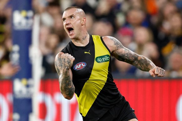 Dustin Martin was superb against the Cats.
