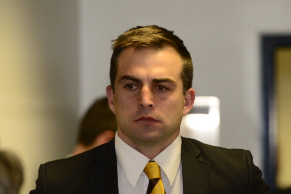 Brian Lake has been convicted and fined $900 for unlawful assault.
