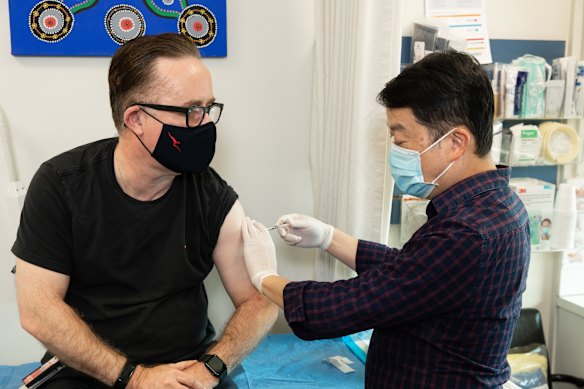 Qantas chief executive Alan Joyce needs vaccination rates to hit government targets so borders can open again.