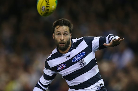 Jimmy Bartel in his playing days at Geelong.