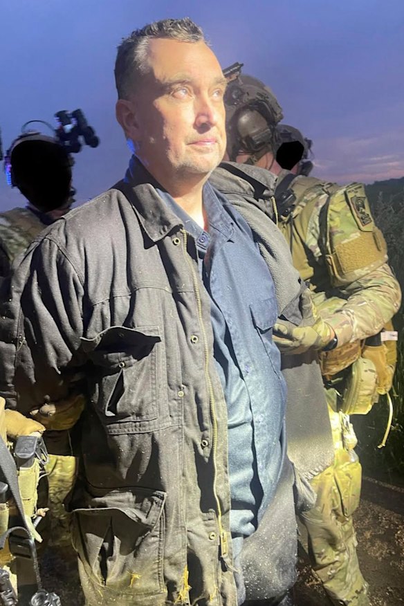 Vance Luther Boelter, the man suspected of killing a Minnesota politician and wounding another, as he was arrested late on Sunday.