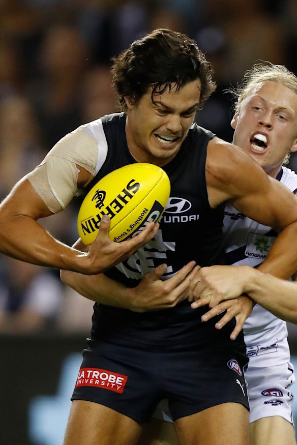 Third generation: Jack Silvagni in action.