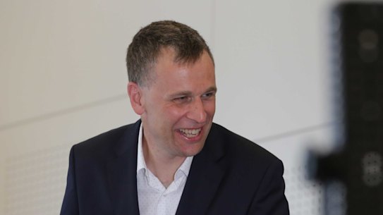 Incoming Queensland Chief Health Officer Krispin Hajkowicz at the announcement of his appointment in Brisbane.