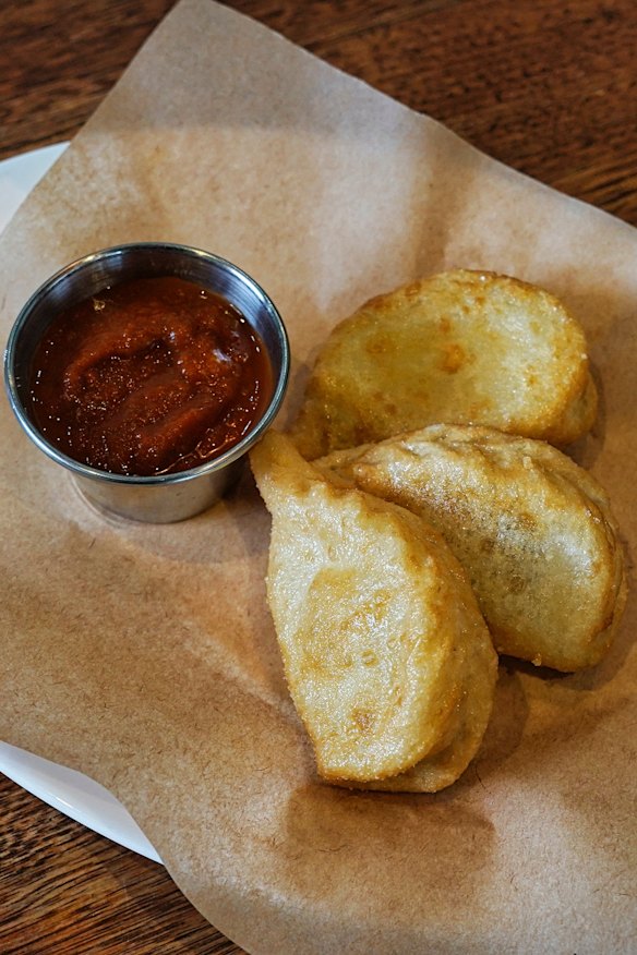 Sardinian culurgiones fritti at Pausa Pranzo in Preston.