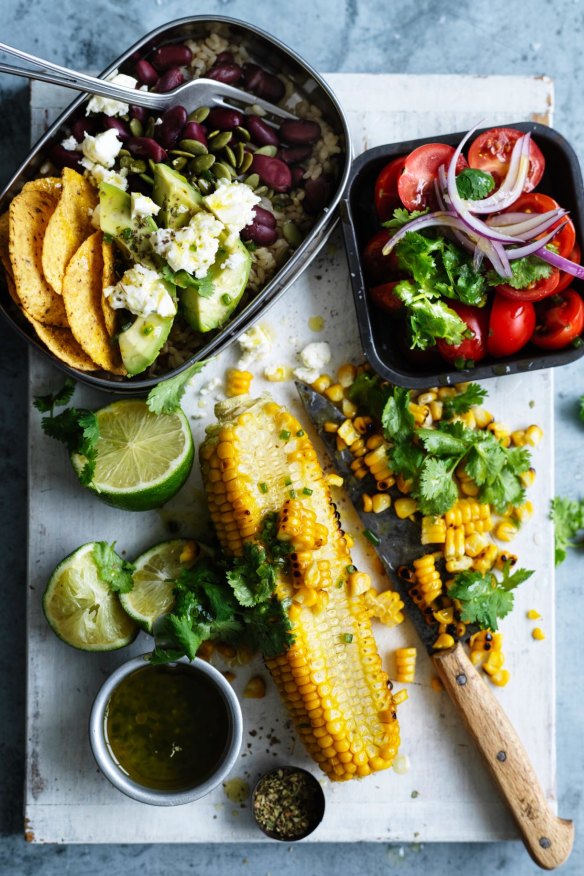 Jill Dupleix’s Texy-Mexy salad.