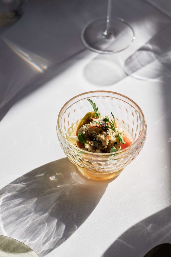 One of the elegant dishes.