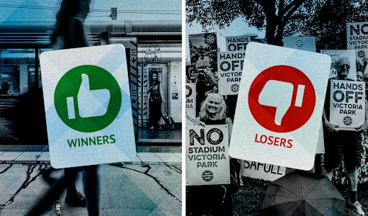 Who are the main winners and losers in the Queensland budget?