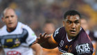 Destructive: Pangai Jnr during his brilliant performance against the Cowboys.