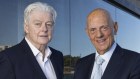 Terry McCartney (L) and Solomon Lew have worked together for decades. Mr McCartney is on the Myer board representing Premier Investments. 