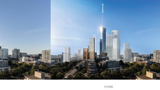 Parts of Sydney will resemble Manhattan in the future, predicts Chris Johnson, the chief executive of the Urban Taskforce.