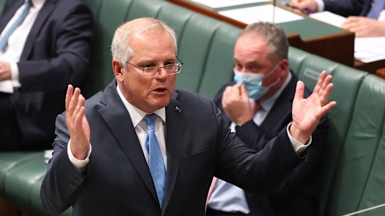 Prime Minister Scott Morrison and Deputy Prime Minister Barnaby Joyce 