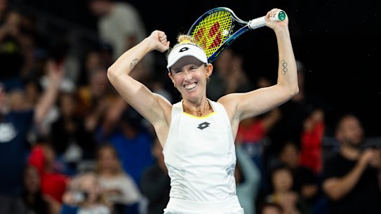 Australian tennis player Storm Hunter.