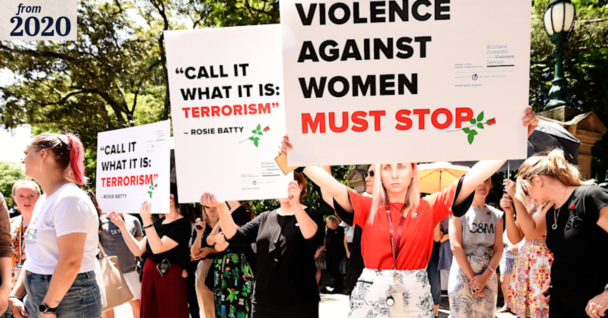 Controlled anger at rally for murdered Hannah and her children