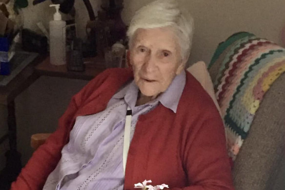 Clare Nowland, 95, who died in hospital on Wednesday.