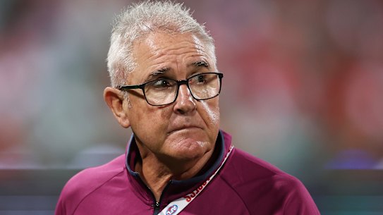 Unhappy: Brisbane’s head coach Chris Fagan.