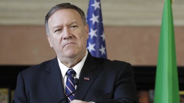 On his way to Britain: US Secretary of State Mike Pompeo.