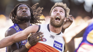 Simpson (right) is important given GWS' ruck troubles. 