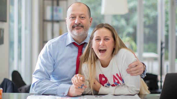 Russel Howcroft and his daughter Claudia.