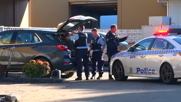 Police arrested the driver of the grey Holden Equinox car at a petrol station in Sydney's west on Monday morning. 