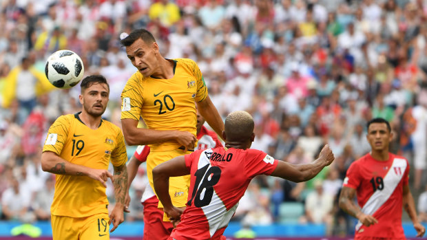 Trent Sainsbury played well for the Socceroos at the World Cup.