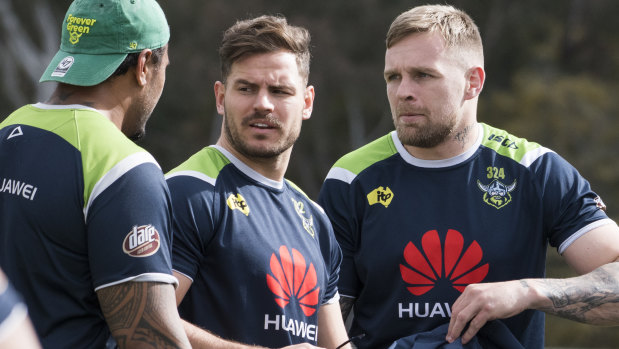 If Aidan Sezer (hamstrings) is passed fit, how will Raiders coach Ricky Stuart use him and Blake Austin?