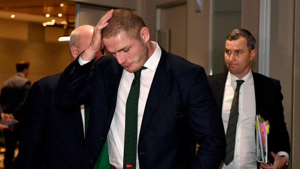 Down and out: George Burgess leaves the judiciary after receiving a nine-match ban.