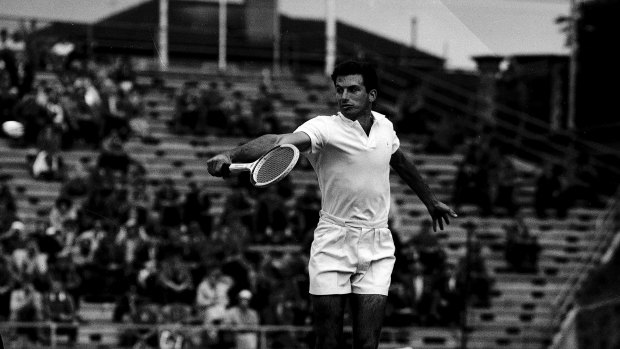 Ashley Cooper at the Australian Open in 1958.