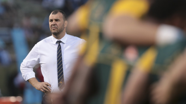 Fake news: Michael Cheika doesn't have a clause in his contract that would allow him to coach the Wallabies after the World Cup.