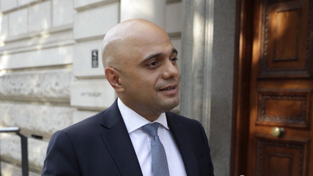 Britain's new Chancellor Sajid Javid.