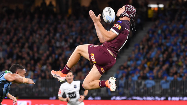 Maroons great Gary Belcher reckons Ponga, who missed last year's Origin series through injury, should be considered the incumbent and should see off the challenge of Valentine Holmes.