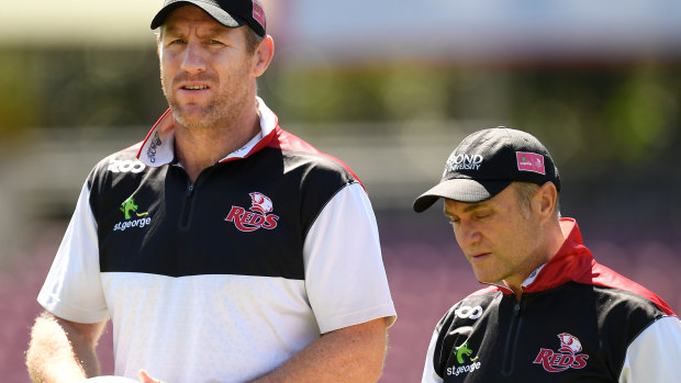 'Outstanding human': Brad Thorn (left) has signaled Queensland's intent to make a play for Folau. 