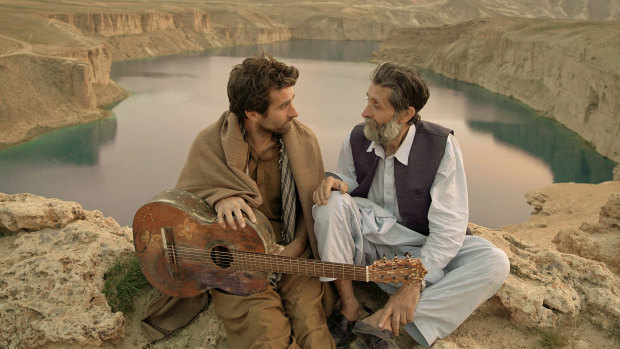 Shot in secret in Afghanistan: Sam Smith and Sher Alam Miskeen Ustad.