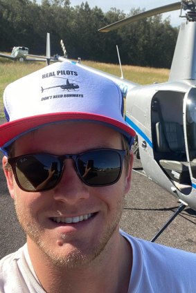 Zach Bray was training for his commercial helicopter licence.