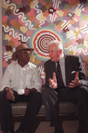 Jagamara had a book about him and his work launched by Gough Whitlam at the NSW Art Gallery in November 1996.