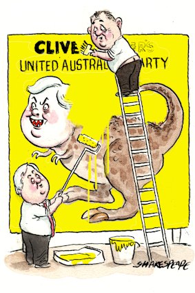 Clive Palmer and Craig Kelly.