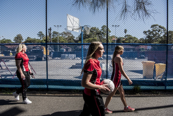 The state government and the contractor building WestConnex say the courts will be replaced when the works are completed. 