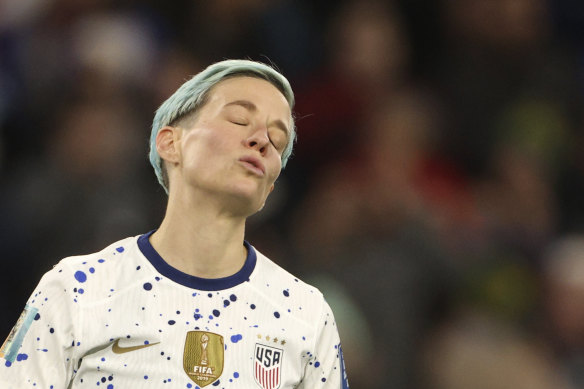 US legend Megan Rapinoe was among those to miss a penalty.