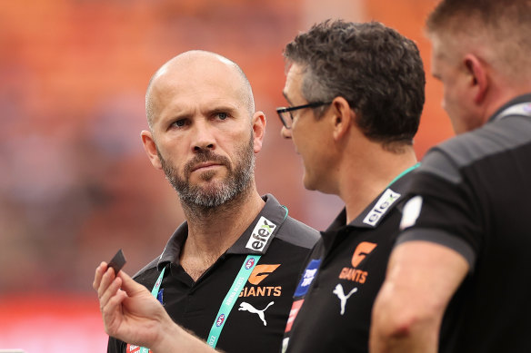 Mark McVeigh has taken over from Leon Cameron as Giants coach for the rest of the season.